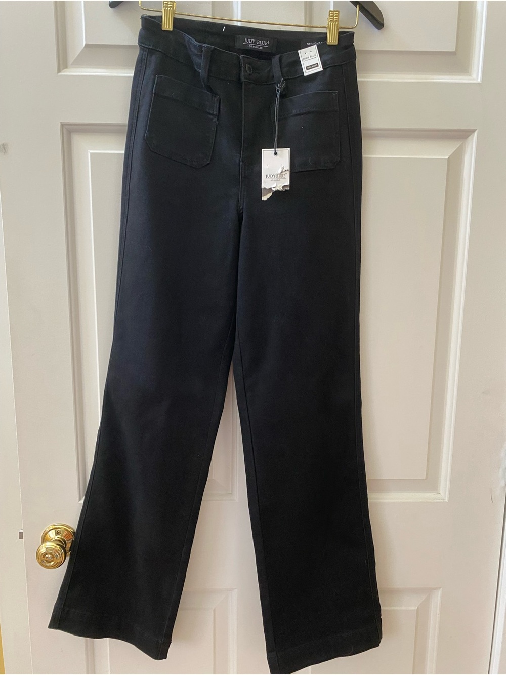Judy Blue High Waist Straight Fit Black Jeans 5/27 NWT